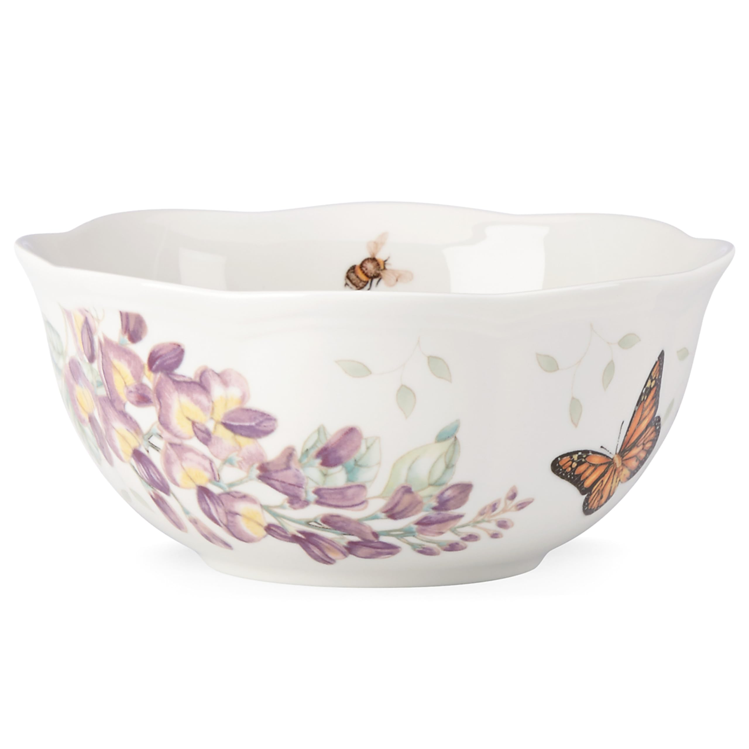 Lenox857699 Butterfly Meadow Ice Cream Bowl,Ivory