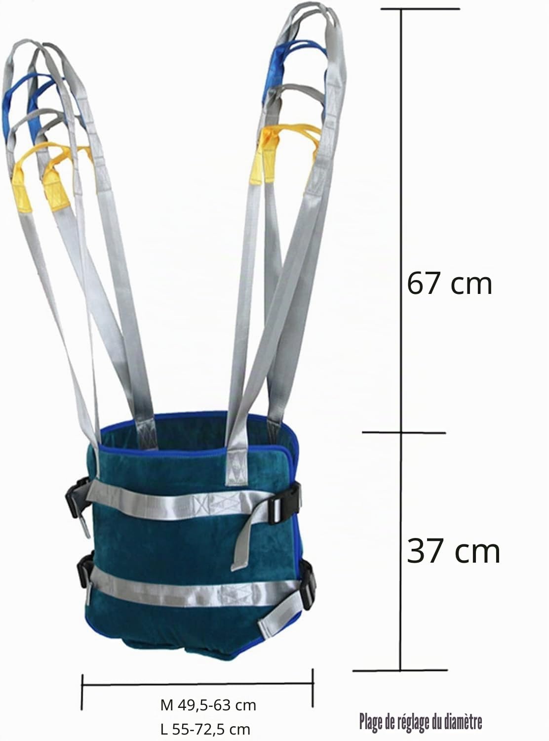 DaoGeSir Sling Patient Lifter, Tout Le Corps Harnais De Soulèvement Dispositif D'entraînement À La Marche D'aide À La Réadaptation Harnais De Toilette Lève Aide À La Marche Debout (Size : L)