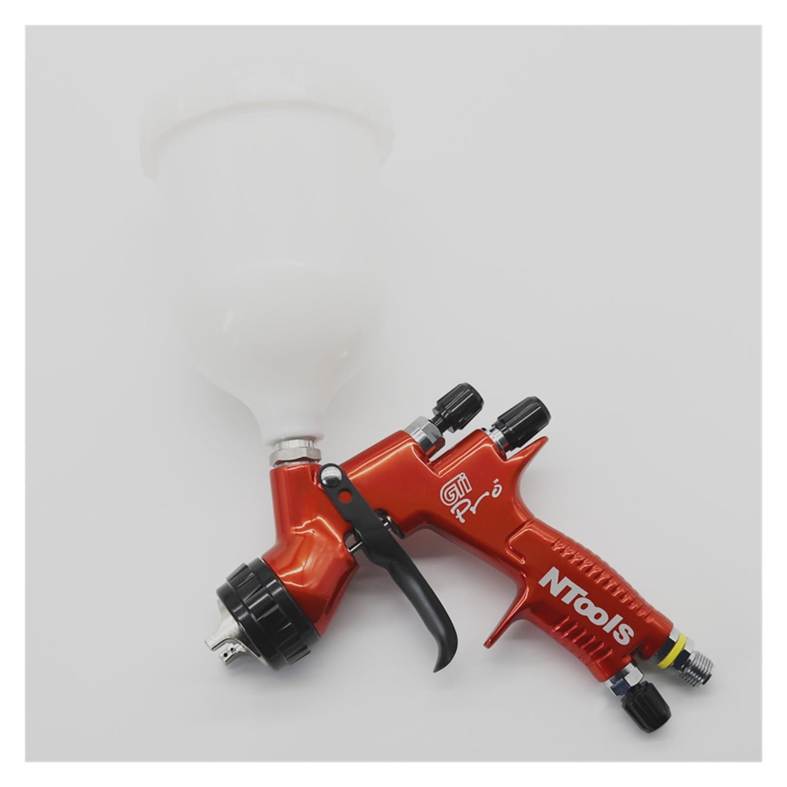 Pistolet pulvérisateur à air comprimé avec adaptateur de réservoir et buses 1,3 et 1,8 mm