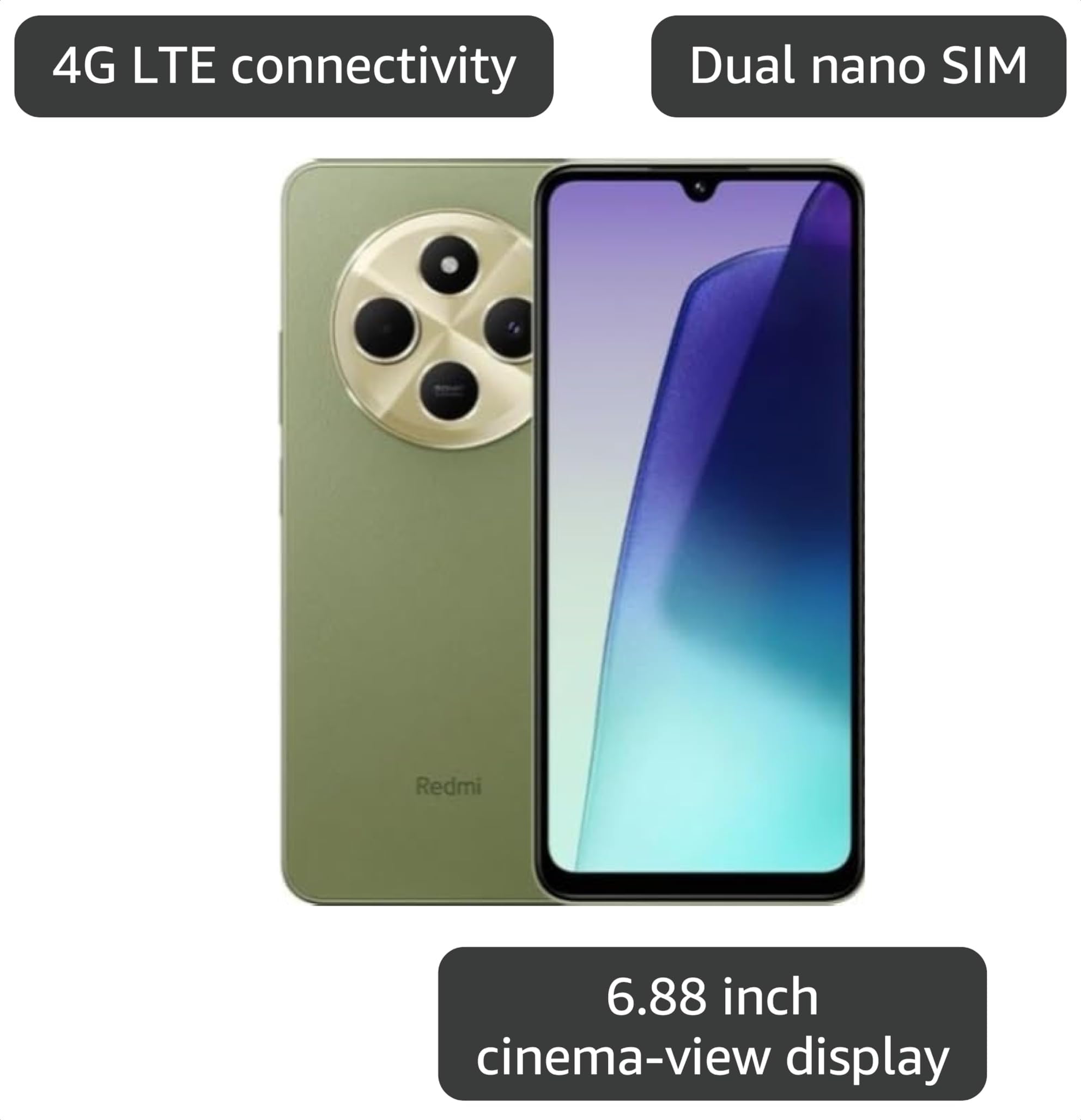 Amazon.com: Xiaomi Redmi 14C 4G LTE (para Tello Mint & Global