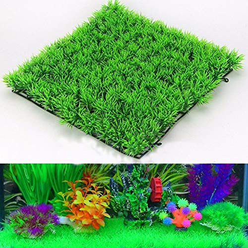 BONNIO Grünes Quadrat Kunstrasen-Rasen-Aquarium-Rasen-Gefälschte Gras-Dekorations-Matte Cover