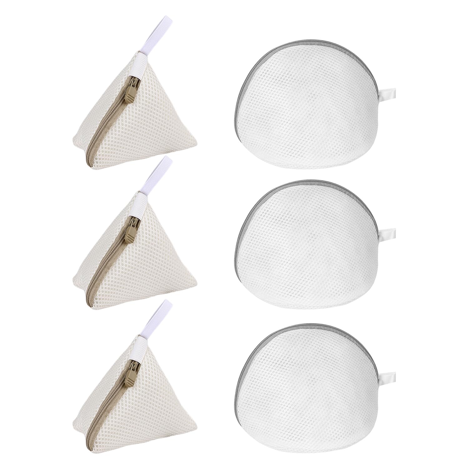 EJUFNS 6-Piece Bra Washing Bag, Triangular Laundry Bag, Semicircular Laundry Net Bag, Multi-Function Laundry Bag, Special For Fine Clothes.