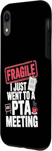 Miniatura 2 de Fragile I Survived a PTA Meeting Funny Parent Case for iPhone XR