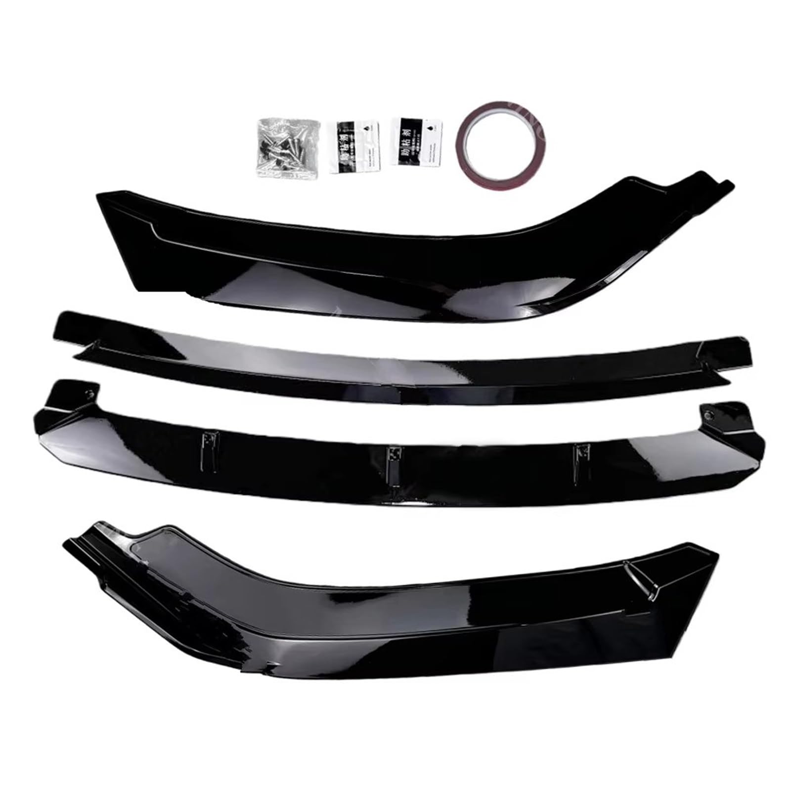 Kit Paraurti Anteriore Paraurti Anteriore Labbro Diffusore Per SEAT Per Cupra Leon VZ Per TSI Sportstourer VZ 2021-2025 Spoiler Splitter Deflettore Labbro Spoiler Paraurti(24-25)