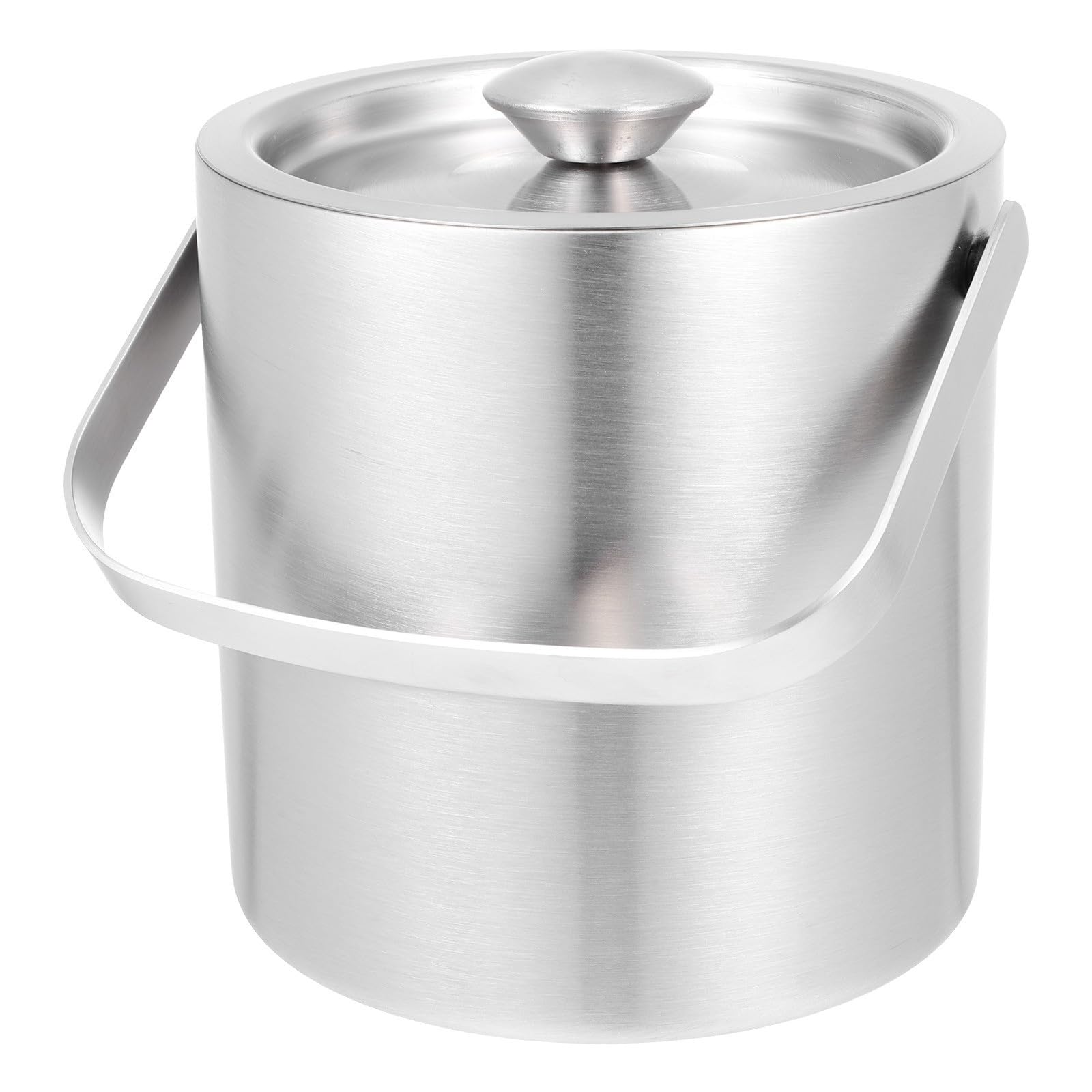 Cubo de Hielo de Acero Inoxidable 1, 3 L Asa y Tapa