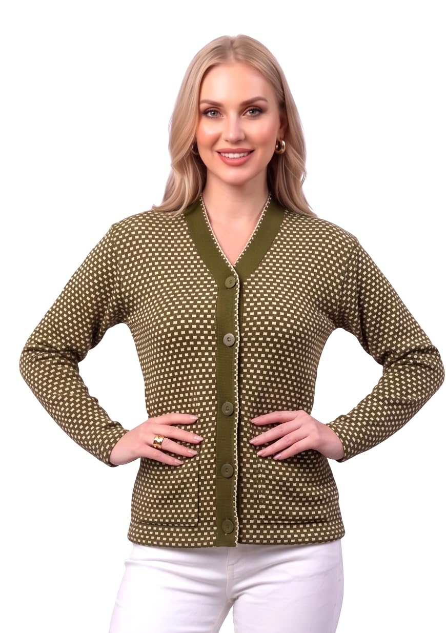 Women's Stylish Plus Sizes Cardigan Sweater | Premium Knit Button-Down Full Sleeve Winter Wear Cardigan for Women-picture-21
