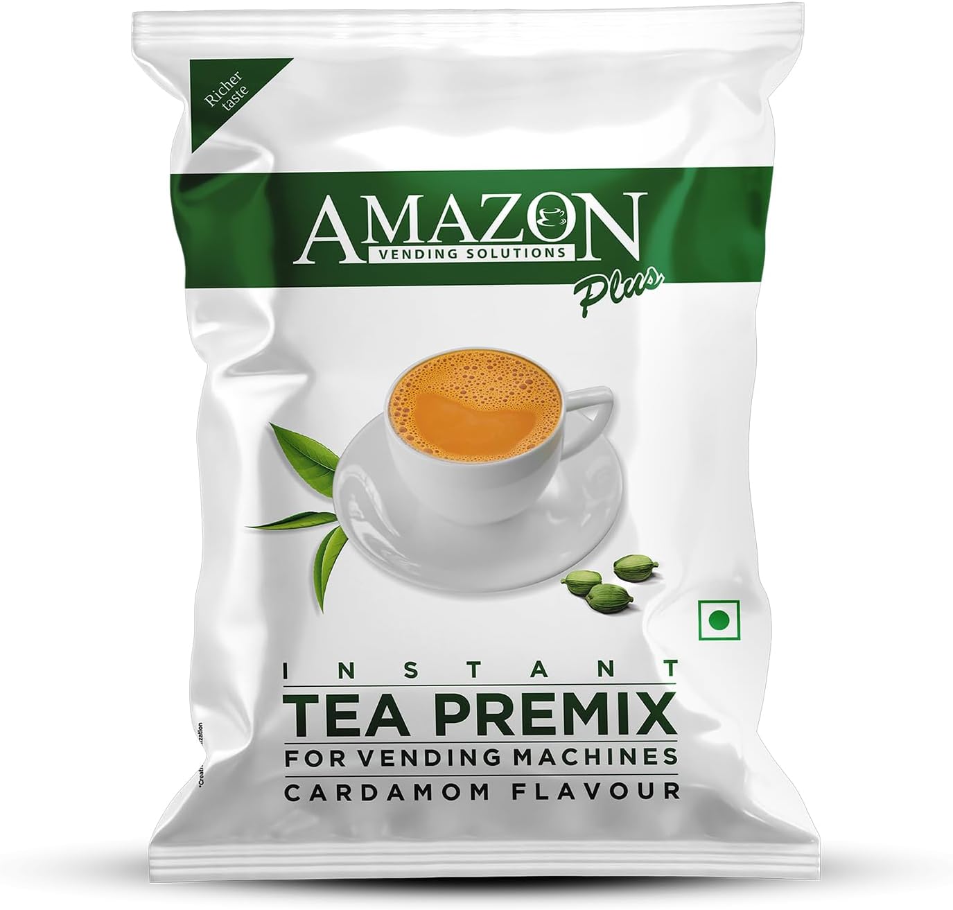 Amazon Plus Instant Tea Premix Cardamom Flavour, 1 kg