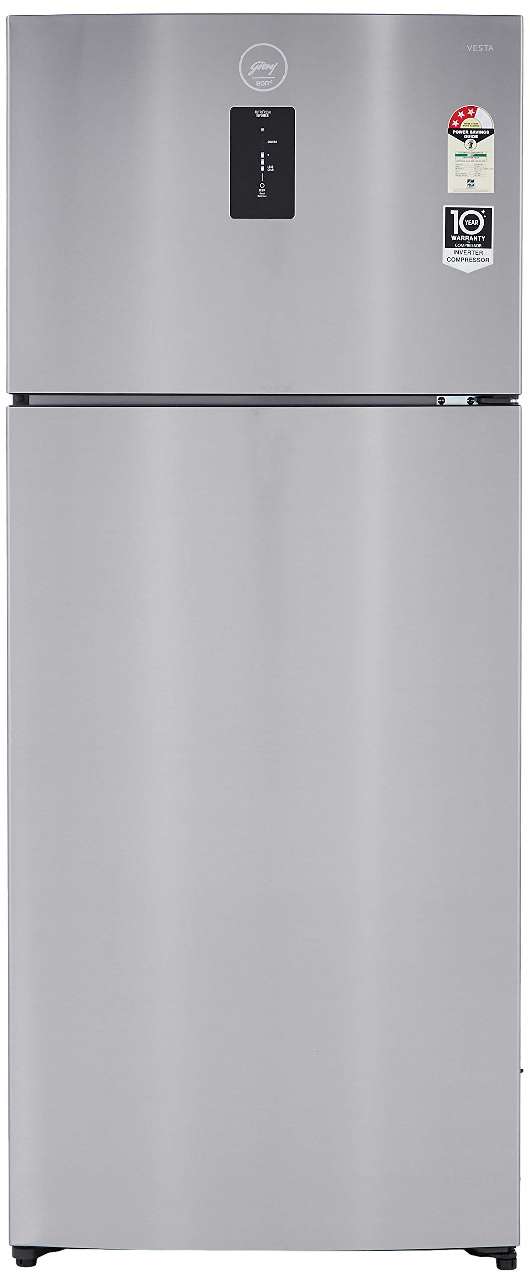 Godrej 470 L 3 Star ( 2019 ) Frost free Double Door Refrigerator (R T EON VESTA 485MDI3.4, Platinum Steel)