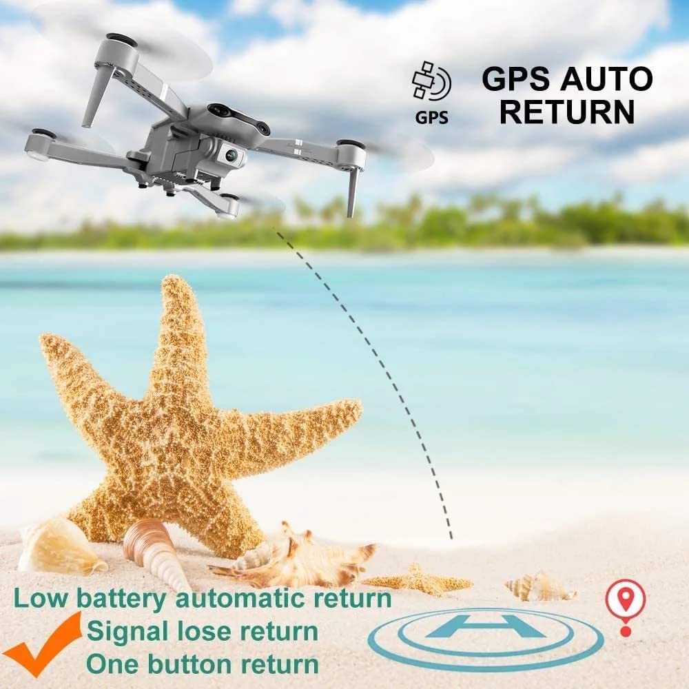 F3 Drone 4K Podwójna kamera Szerokokątny 5G WiFi 500M Odległość sterowania Pozycjonowanie GPS Rc Quadcopter Prezenty dla dzieci Dorośli Zabawki (Kolor: F3S 5G GPS 4K 1B Bag)