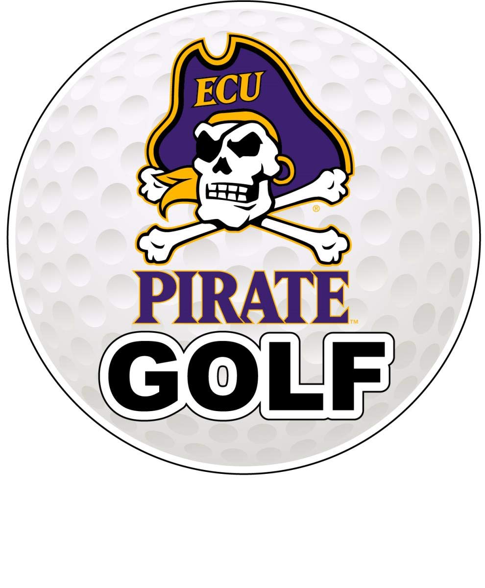 East Carolina Pirates 4-Inch Round Golf Ball Magnet Officially Licensed Collegiate Product