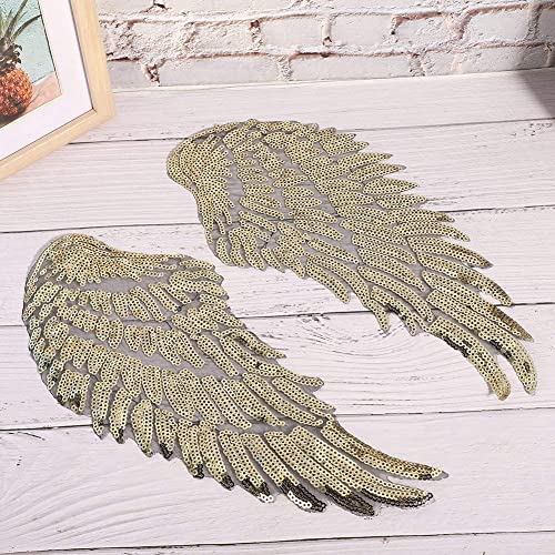 Ailes d'ange pailletées broderie haut de gamme pour customisation de vêtements - 8