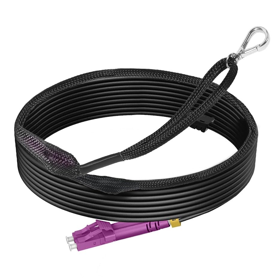 OM4 industrial TPU patch cable LC-LC 98ft/30m, multimode fiber