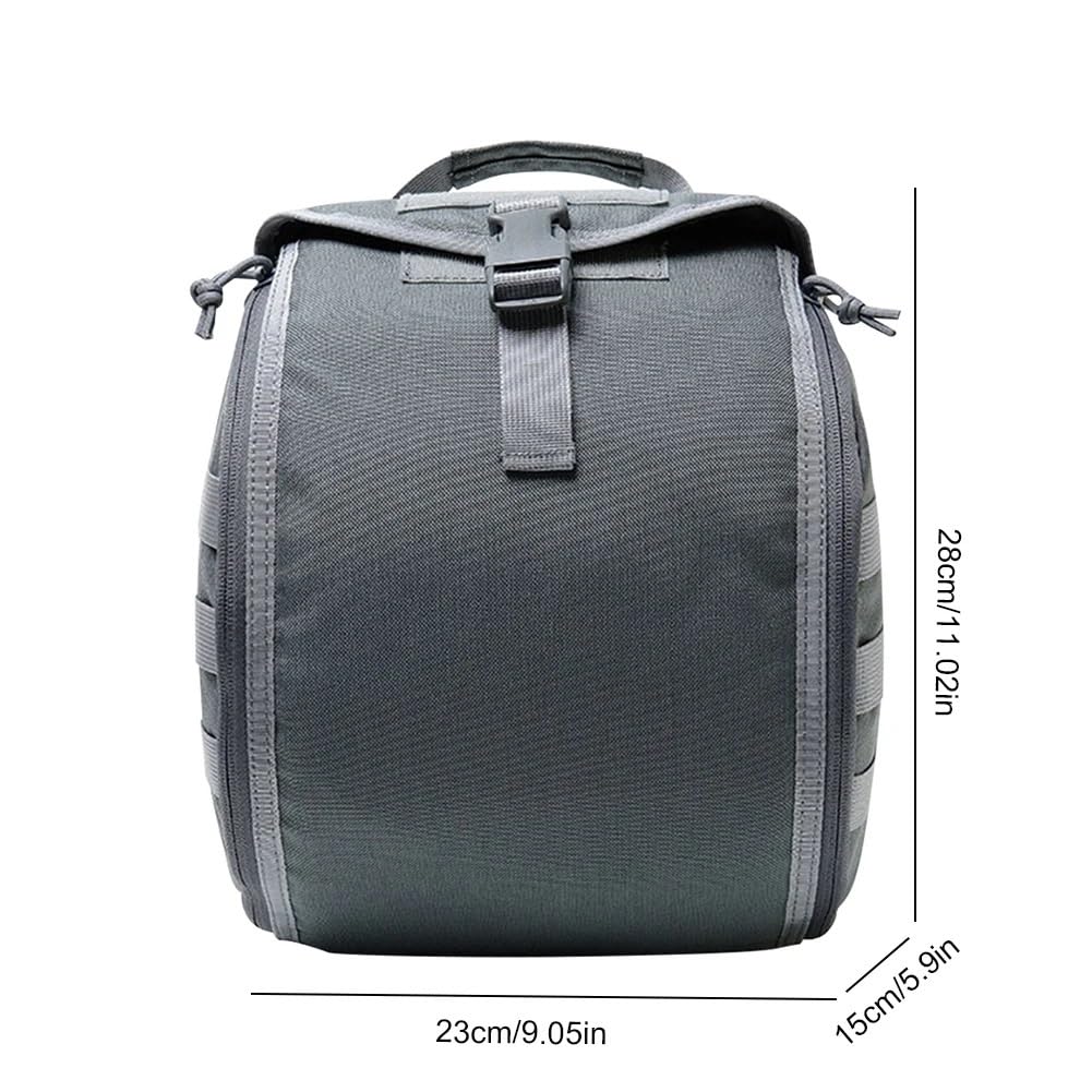 Torba snowboardowa Zimowa torba na buty narciarskie Lekka torba do przechowywania narciarstwa i snowboardu Wodoodporna torba na rękawiczki i kaski narciarskie Torby na narty(Grey Helmet Bag)