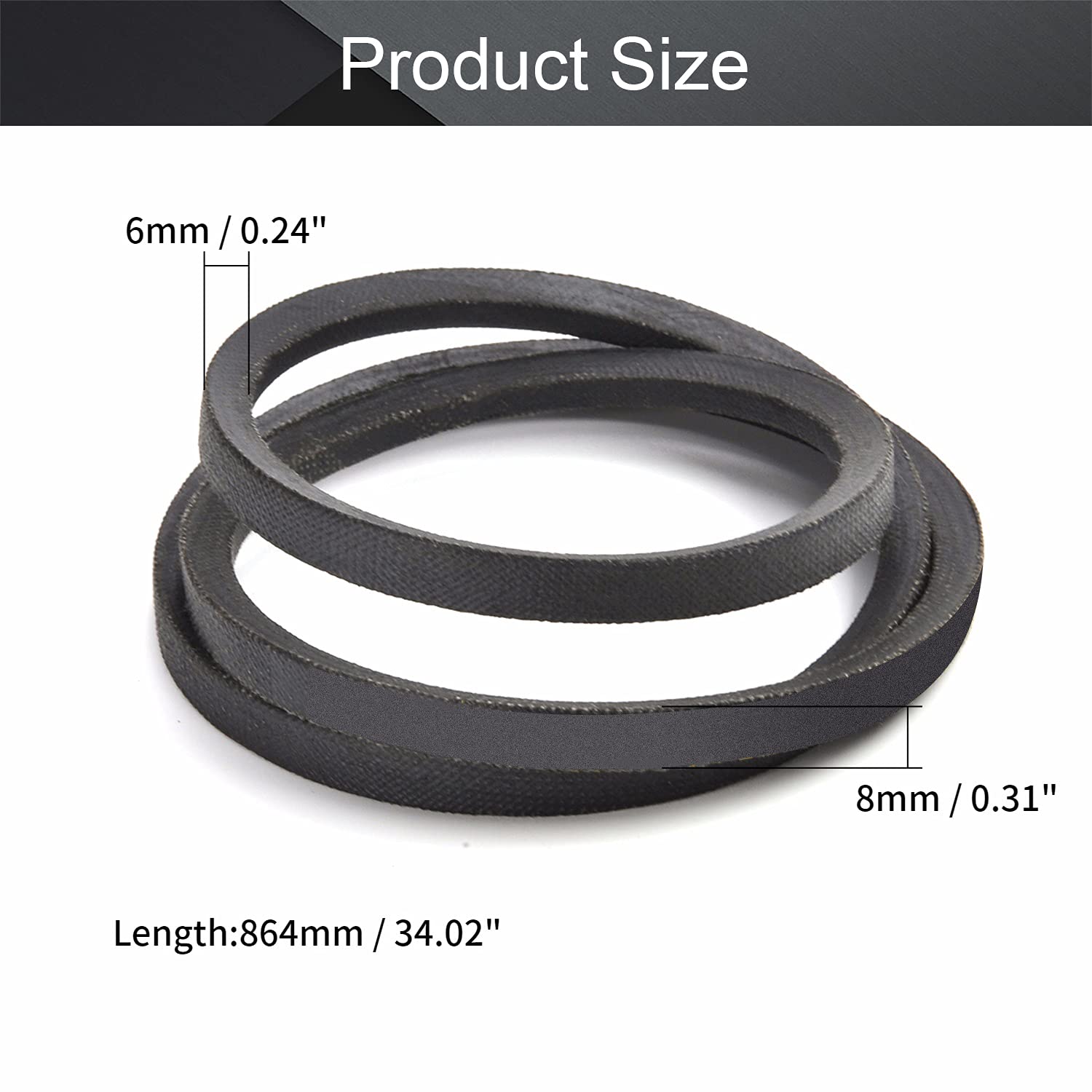 Gates 430J6 Micro-V Belt, J Section, 430J Size, 43