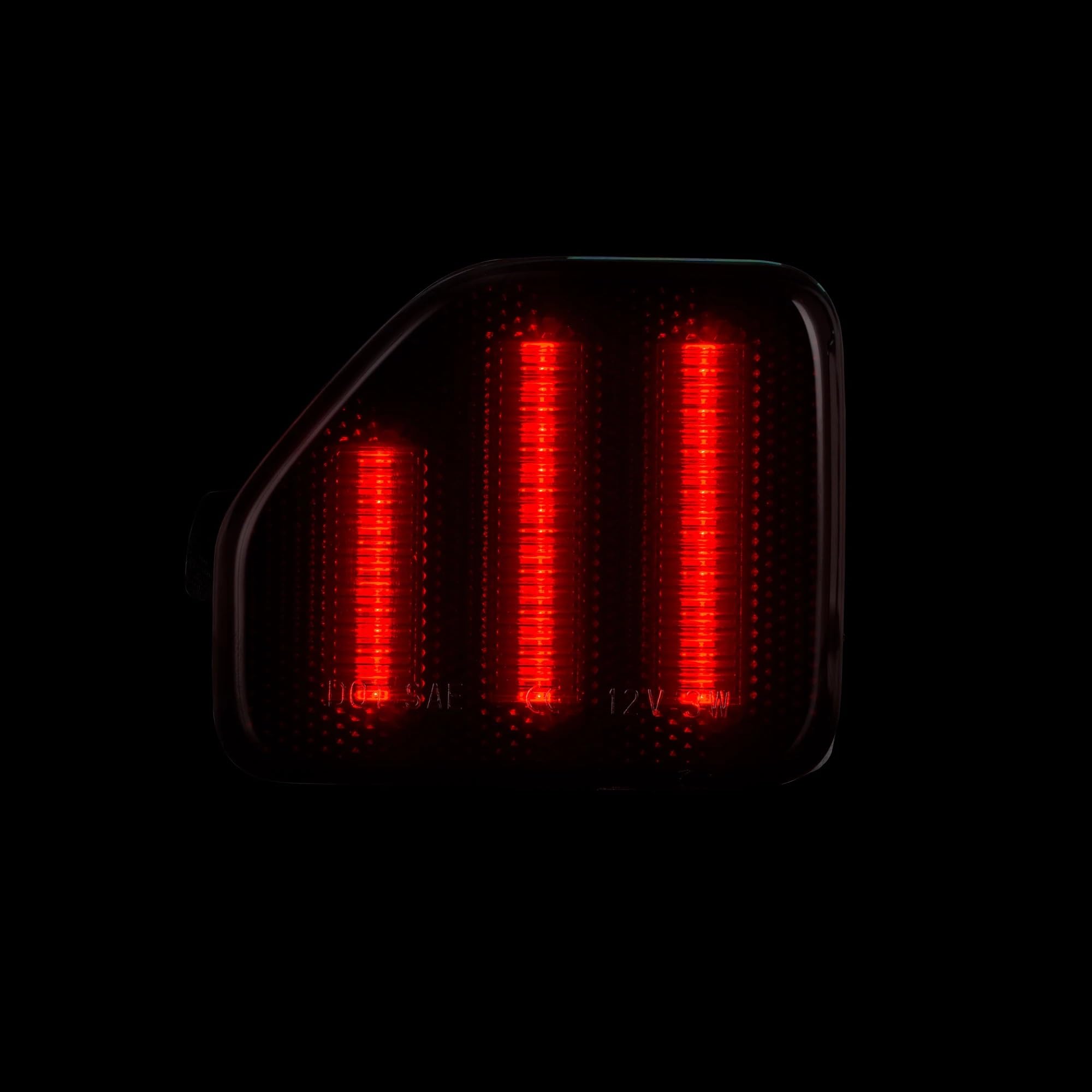 2 szt. Reflektor tylnego zderzaka samochodu światło hamowania dla 2018 + Jeep Wrangler JL wymiana tylne światła przeciwmgielne akcesoria(Smoked lens)