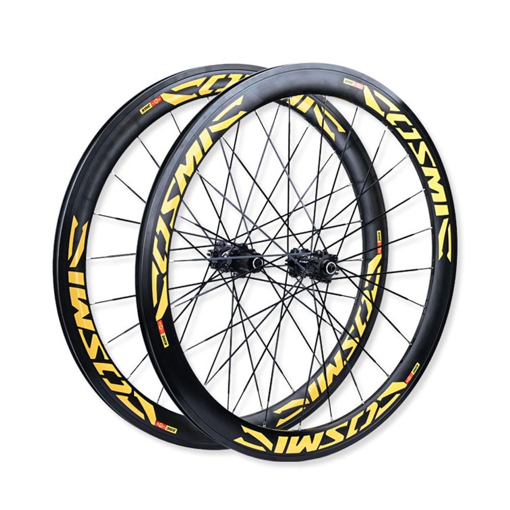 Set Di Ruote Per Bici Da Strada 700C Cerchio In Lega Di Alluminio A Doppia Parete 50mm, Cricchetto 36/54T, Cuscinetto Sigillato, Cassetta 7-12velocità, Freno A Disco 100/135mm QR