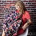 Kids N’ Such Baby Nursing Cover for Breastfeeding with Sewn-in Burp Cloth & Matching Pouch, Vintage Navy Floral