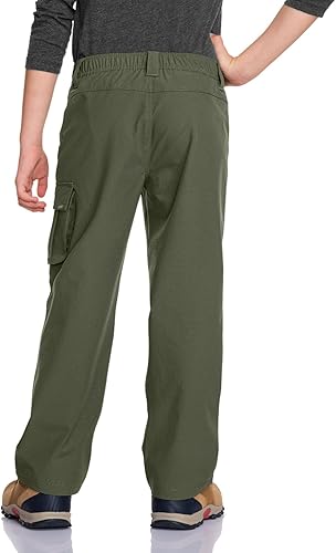 Miniatura 2 de CQR Pantalones cargo de senderismo para niños y jóvenes, UPF50+ pantalones de secado rápido para acampar al aire libre