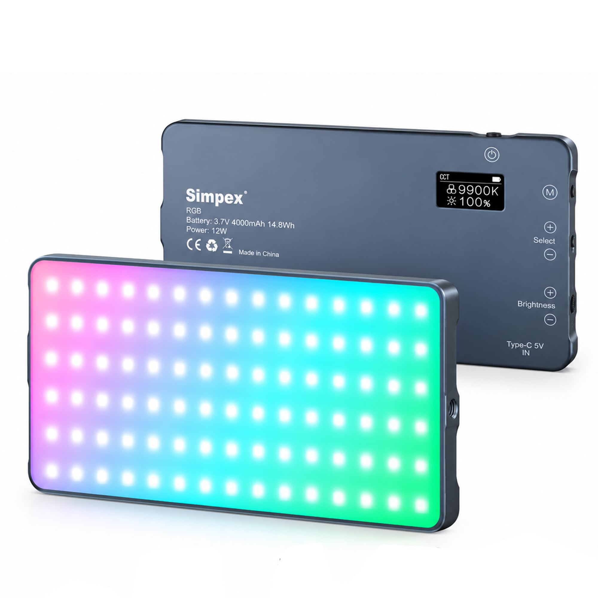 Simpex M-200Bi, 200W Dual Color Continuous LED Light with 18CM Reflector & Infrared Remote, AC Power, 2700K-6500K Color Temperature Control, Huge Display,CRI-95 Plus, Ideal for Video Shooting(Black) — Amazon image 13
