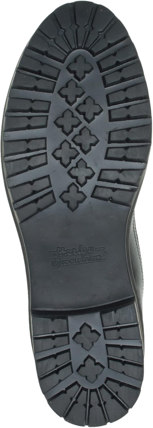 Harley-Davidson Women's Carney Front-Zip Black Leather Fashion Boots D84785