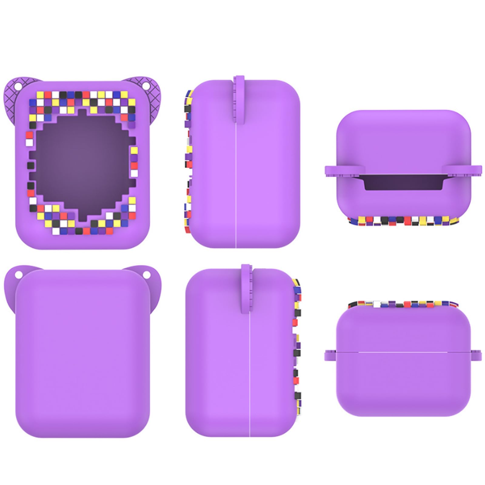 FunnAura Interactive Digital Pet Case for Bitzee Purple Toy Anti fall Shockproof Portable Carry Case