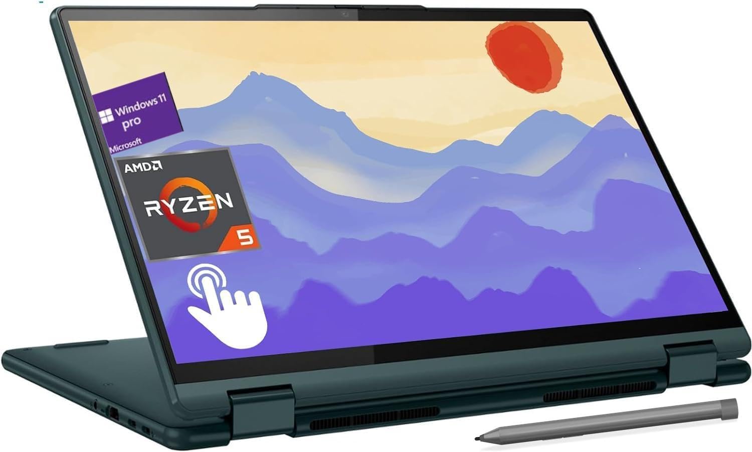 Amazon.com: Lenovo Yoga 6 2-in-1 Laptop, 13.3" WUXGA Touchscreen ...