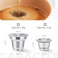 Vista 2 de 2 cápsulas de café reutilizables de acero inoxidable compatibles con L'OR Barista LM8012/60, cápsulas de café recargables de metal L'or Espresso