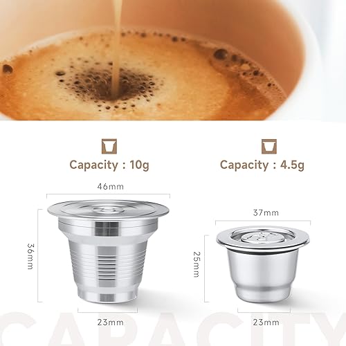 Miniatura 3 de 2 cápsulas de café reutilizables de acero inoxidable compatibles con L'OR Barista LM8012 / 60, cápsulas de café recargables de metal L'or Espresso