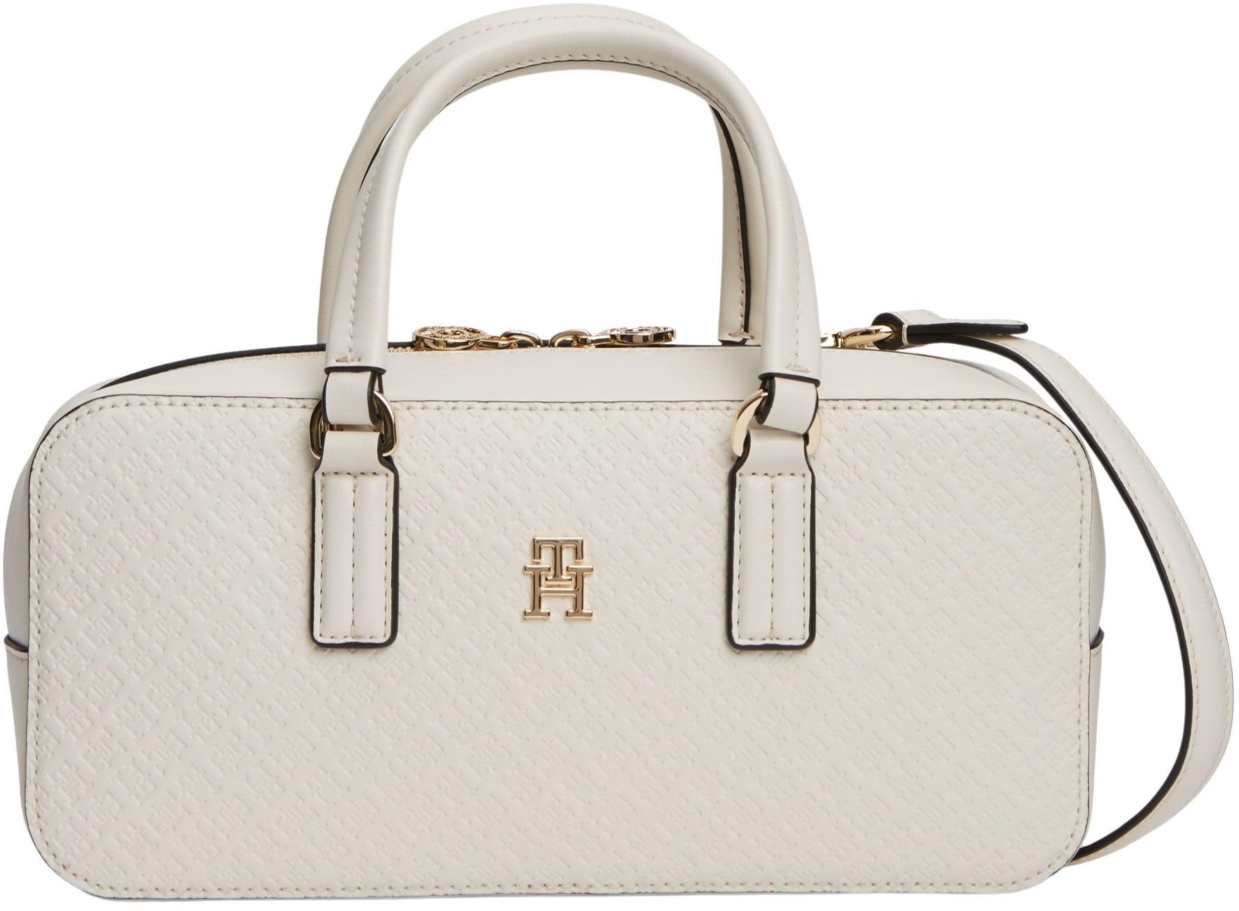 Tommy Hilfiger Women's Th Daily Crossover Mono AW0AW18415 Crossover, BEIGE (Soft Cream), One Size