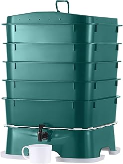 VermiHut Plus 5-Tray Worm Compost Bin – Easy Setup and Sustainable Design