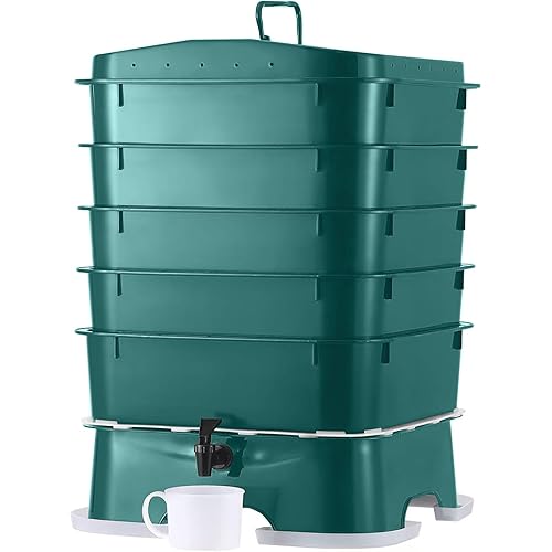 The Original VermiHut® Plus 5-Tray Worm Compost Bin – Indoor