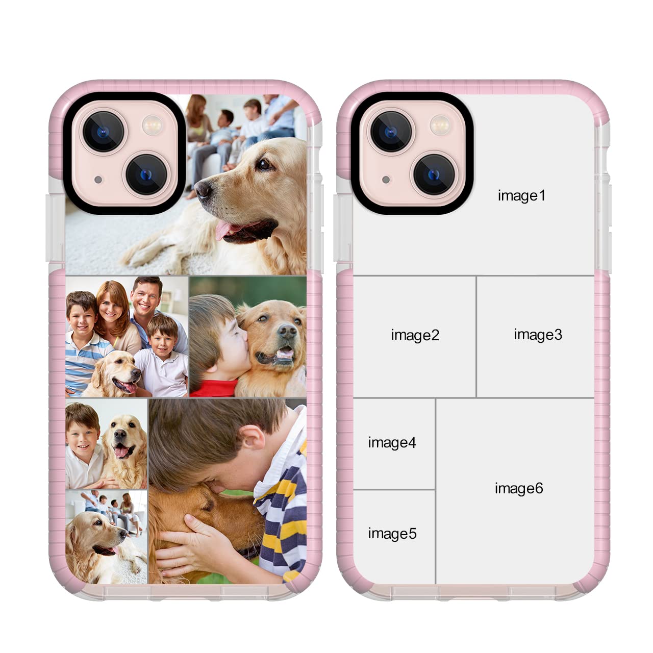 Cover Iphone Personalizzate Custodia Silicone Personalizzata Con Foto Collage Per IPhone - Regalo Ideale Per Papà, Compleanni, Ricordi Cover Iphone 16 Personalizzata - Foto 3
