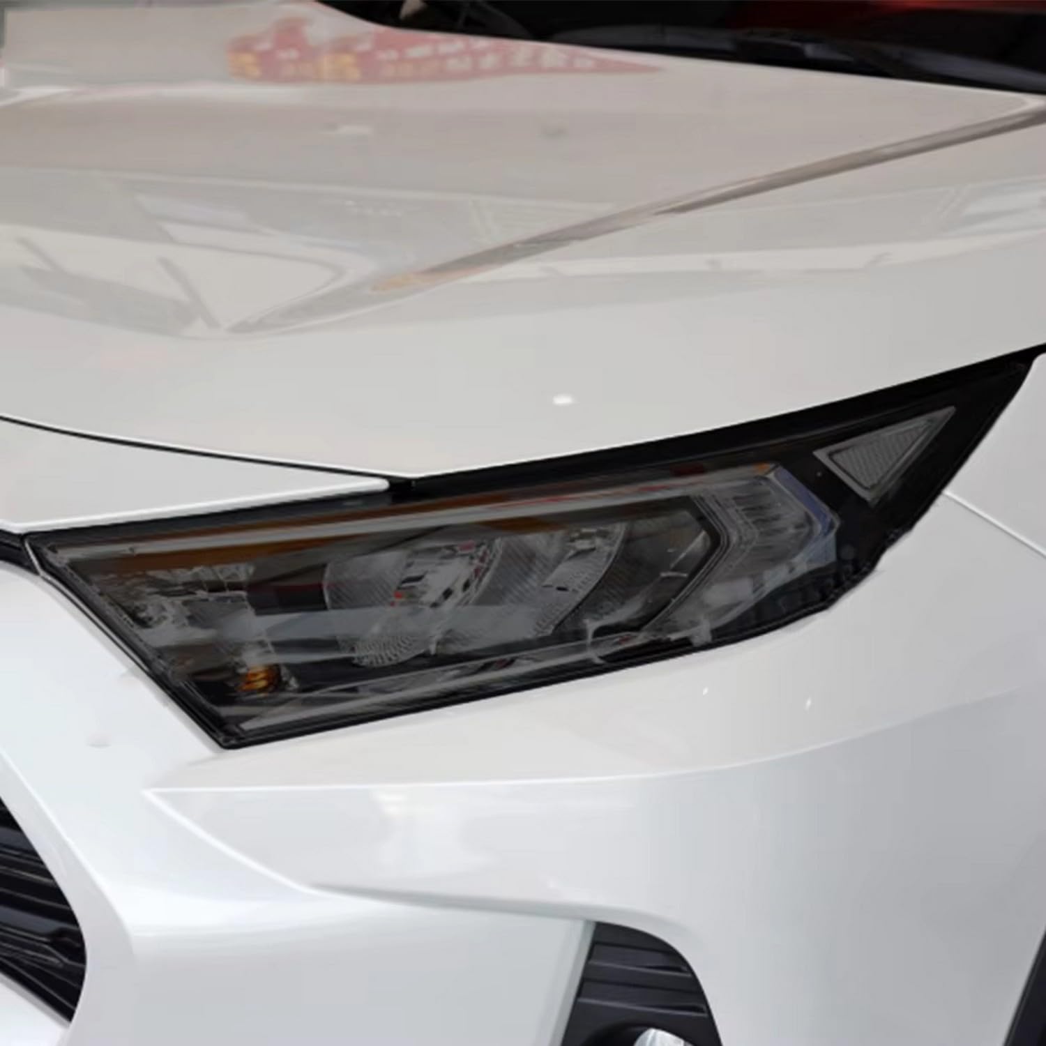 Autocollant phare voiture Toyota RAV4 protection TPU film transparent fumé noir
