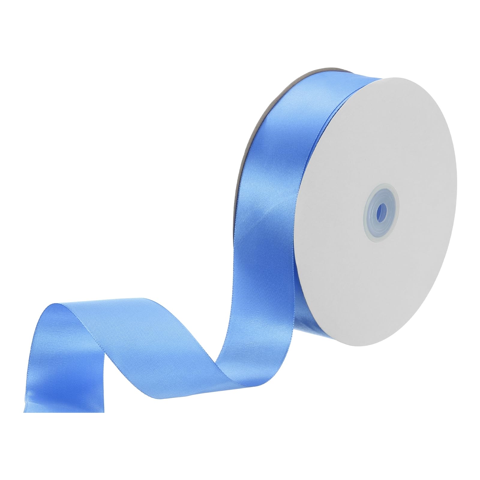 sourcing map Satin Ribbon, 1-1/2 Inch x 100 Yards Turquoise Single Face Polyester Satin Ribbon for Gift Wrapping, Crafts, Wedding Party Decorations, Bow Making