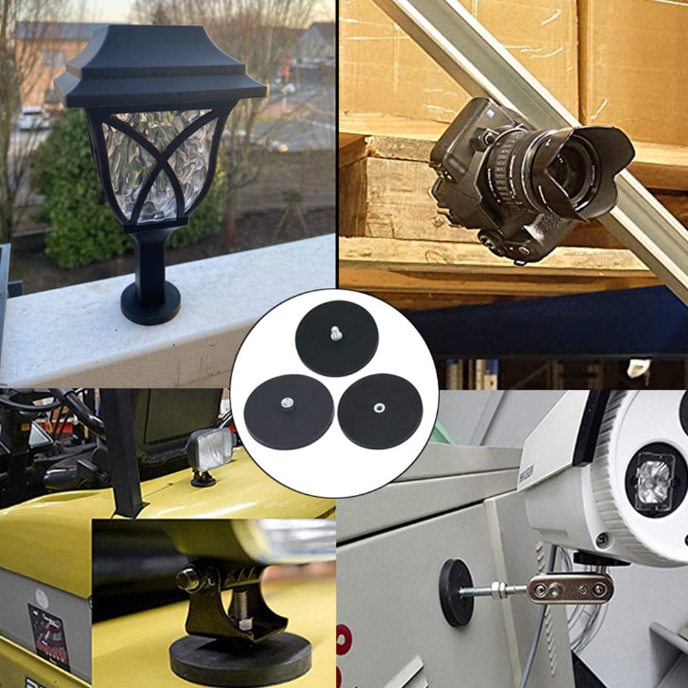 Neodym Magnete Gummiert – 22mm, 43mm, 66mm – Bis 55 Kg Haftkraft, Mit Gewinde
