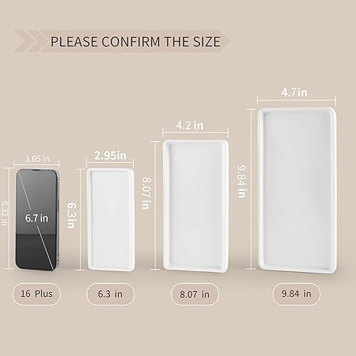 Miniatura 7 de Gurygo Bandejas de baño de 8 pulgadas  Bandeja de cerámica para tocador de baño  Bandeja pequeña de cerámica  Bandejas de jabón de cocina