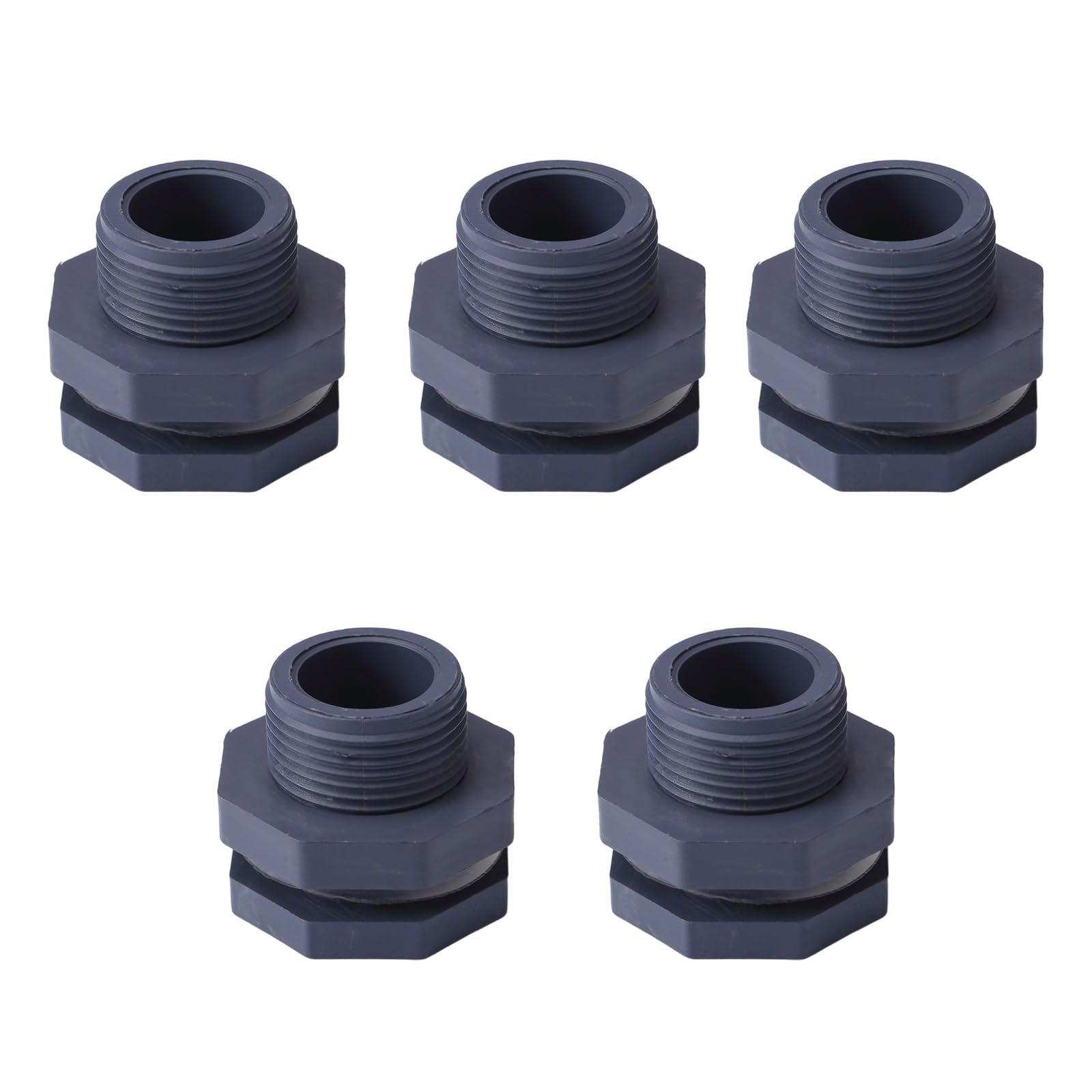 HZBB 5Pcs Fish Tanks Bulkhead Pipe Joints PVC Water Tanks Connector Garden Socket Water Joint Garden Socket Joint