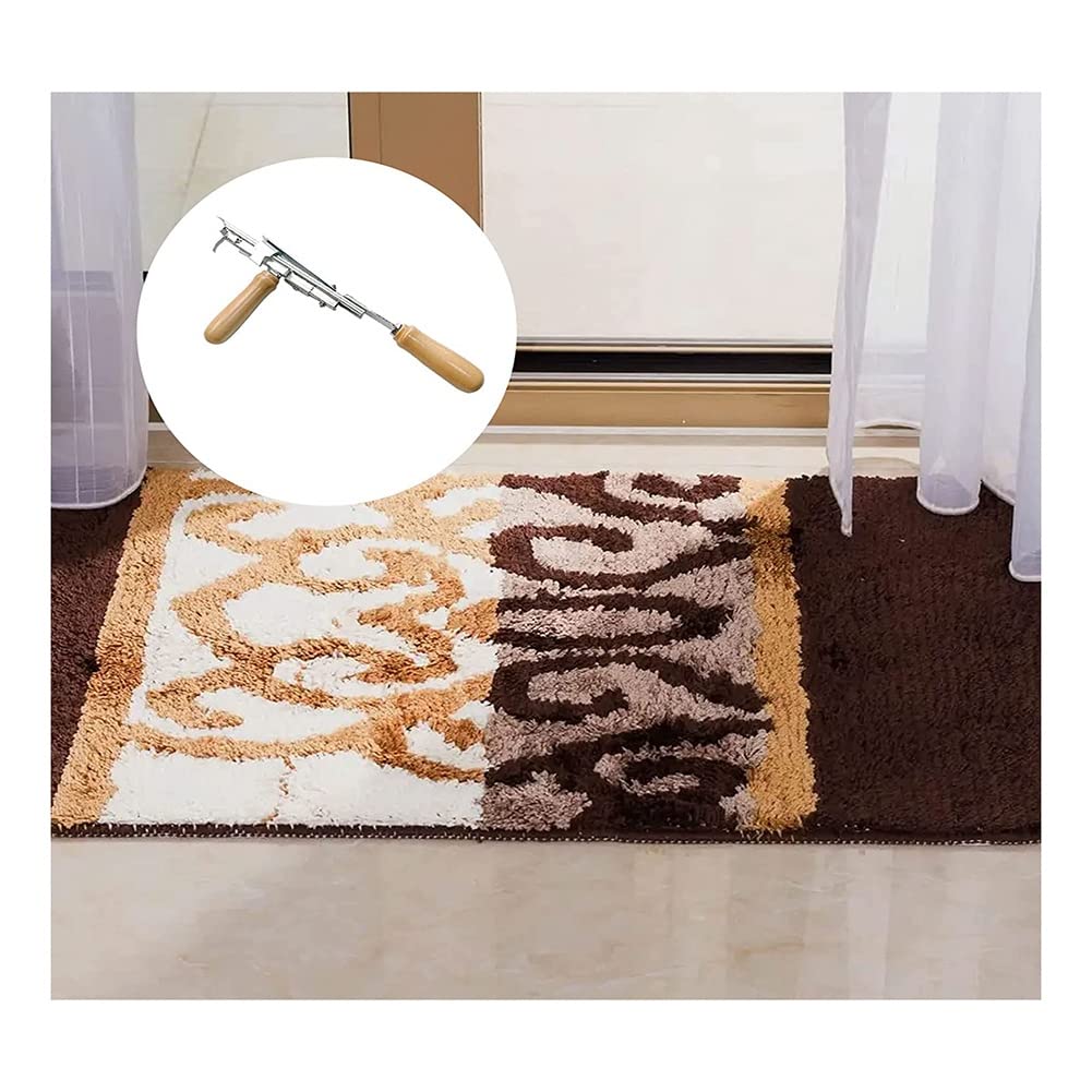 Herramienta de Tufting Manual para Alfombras, Kit de Tufting Ajustable MáQuina de Tufting Hecha una Mano Velocidad Manual Tejido Industrial de Alfombras A