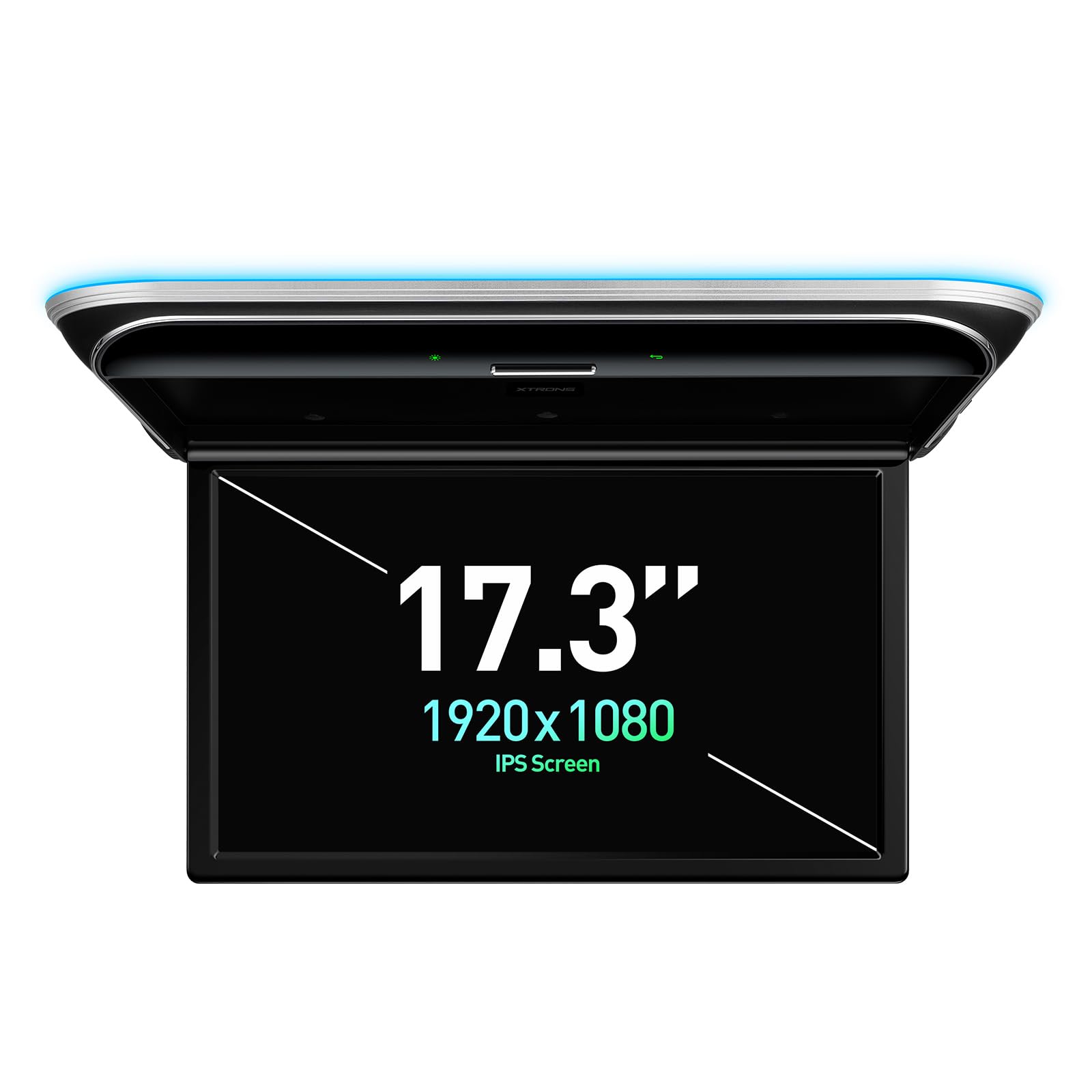XTRONS 17,3 Zoll Auto Overhead FHD 1080P IPS Bildschirm Octa-Core 2+32 Android Autodach-Multimedia-Player mit hervorragender für Sound und Bildschirmspiegelung HDMI/USB/AV/FM/IR