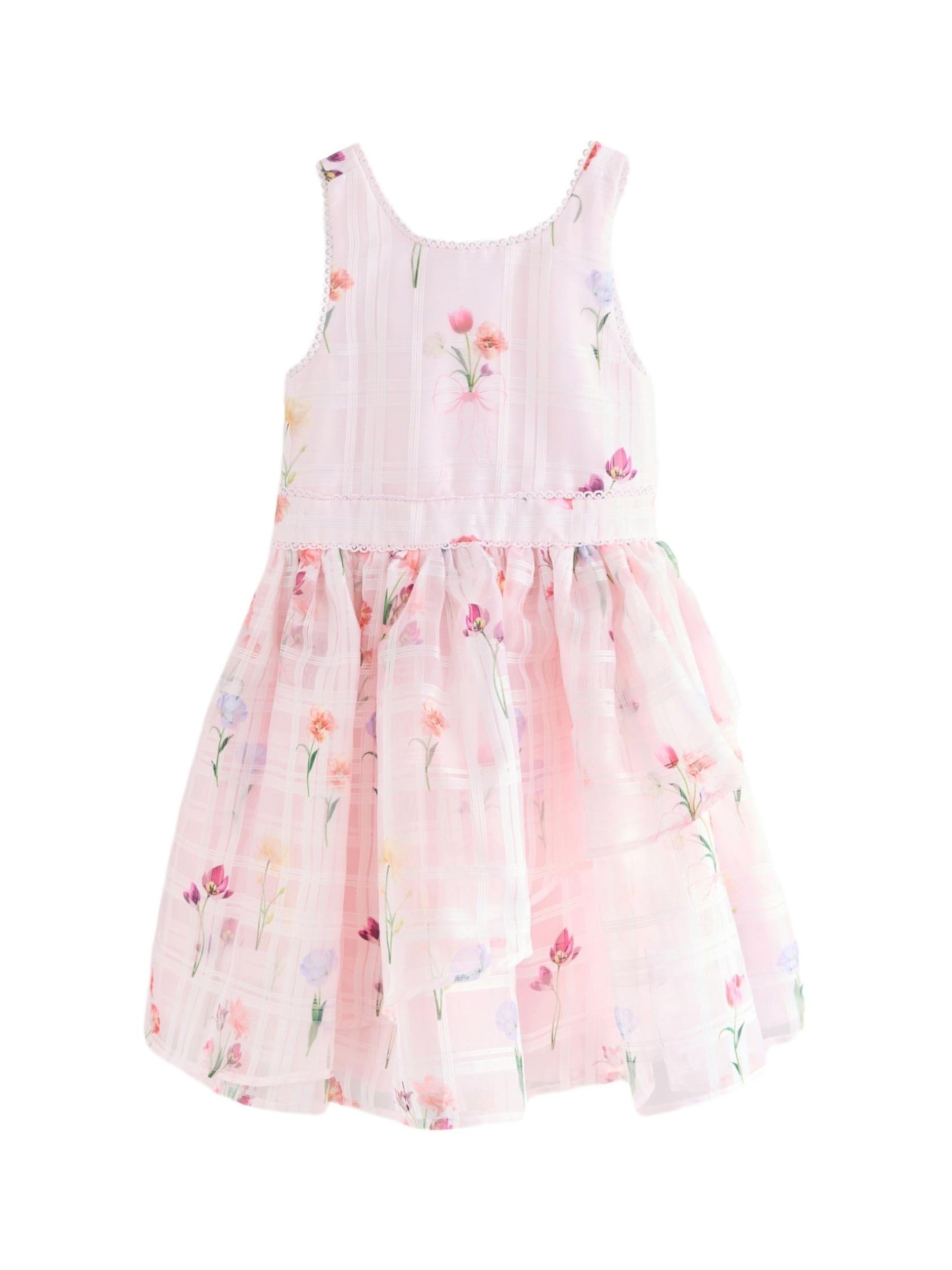 Mädchen Kleid mit Ausbrenner-Design am Rücken