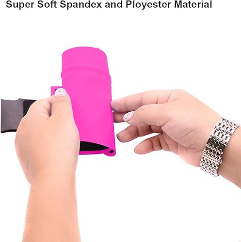 Miniatura 4 de ANJ Outdoors Cinturón de dinero súper delgado resistente al agua, cinturón para correr para mujeres y hombres, cinturón de teléfono expandible para