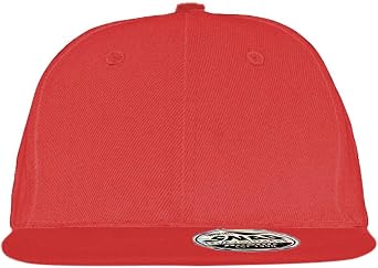 Result Unisex Core Bronx Original Flat Peak Snapback Solid Colour Cap (One Size) (White)