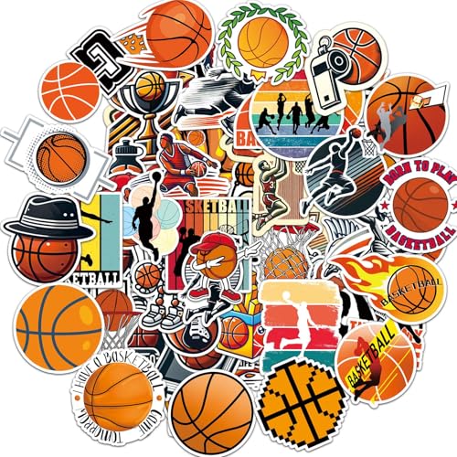 RhythmFit 100 Pcs Basketball Stickers for Boys Basketball Party Favors