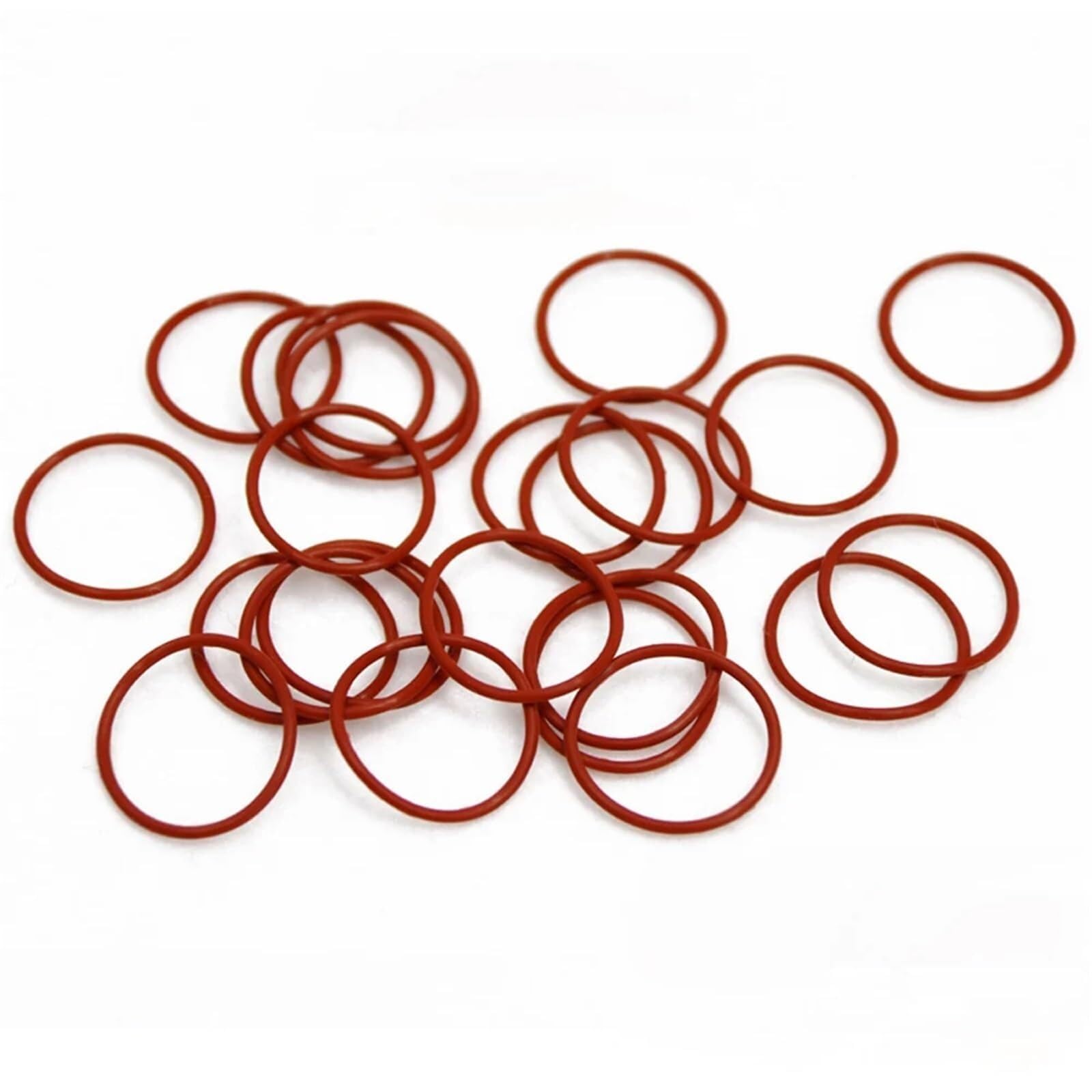 Matériel 10 pièces/lot joint d'anneau en silicone rouge CS 1mm OD 5mm-46mm joints toriques en silicone joints toriques en caoutchouc de qualité alimentaire joint torique VMQ rondelle d'emballage(OD 30