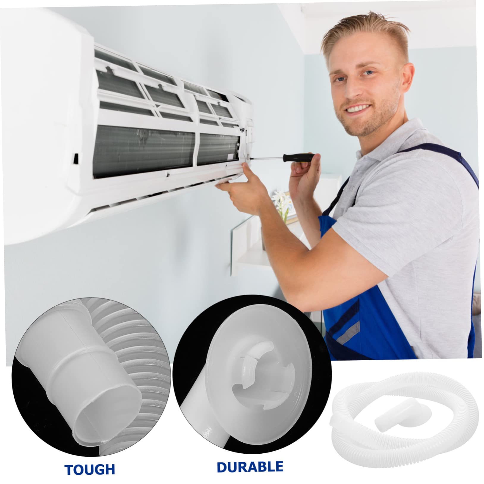 WHAMVOX Air Conditioner Drain Kit - PVC, ABS, Rubber Hose Universal Drain Pipe - Clear Tubing, As Shown, 6.5X4.2cm - Image 3
