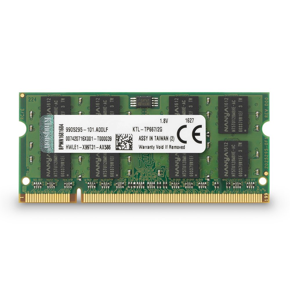 Kingston2 GB DDR2 SDRAM Memory Module 2 GB (1 x 2 GB) 667MHz DDR2 SDRAM 200pin KTL-TP667/2G