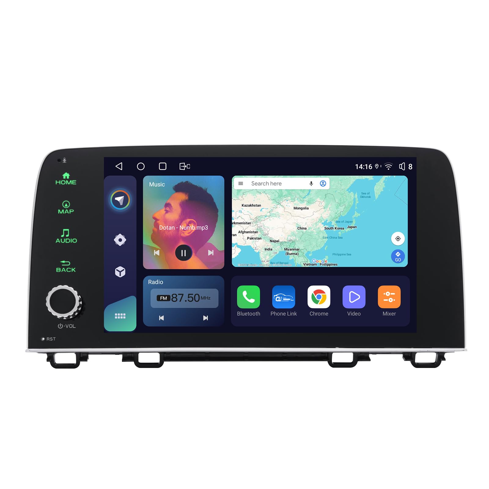 JOYING 9 Inch Radio for Honda CRV 2017-2021 Android 12 Car Stereo Plug and Play Head Unit 4GB+64GB with Carplay Android auto 1280 x 800P Support SWC Bluetooth 5.0(JY-HZ123N4)