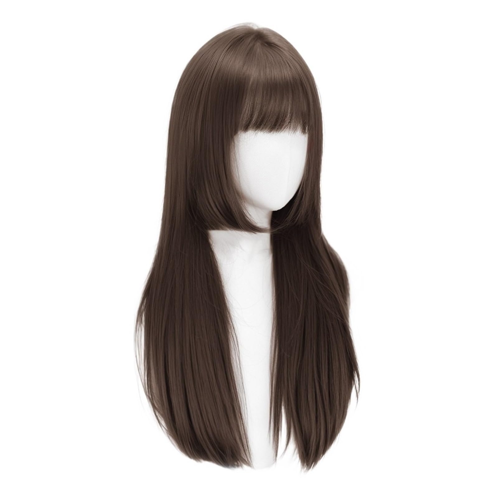 Libangrong-888 Women's Metallic Wigs Wig, Full Head Cover, Bangs, Medium Long Hair, Versatile For Daily Use Natural Wig(Metallic)