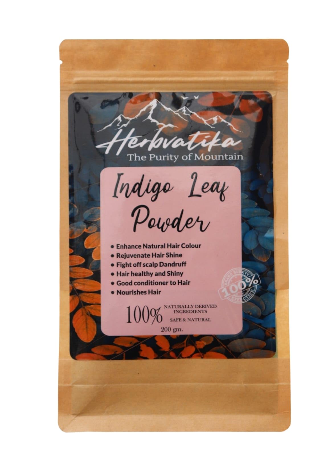 Herbvatika Indigo Leaf Powder, 100% Pure & Natural, No Harmful Chemicals, 200g-picture-22