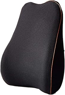 QinWenYan Samochodowa poduszka lędźwiowa podparcie pleców poduszka z pianki pamięciowej podparcie lędźwiowej poduszka pod plecy oddychająca siatka pokrowiec poduszka na siedzenie do biura i poduszka na siedzenie samochodowe do samochodu
